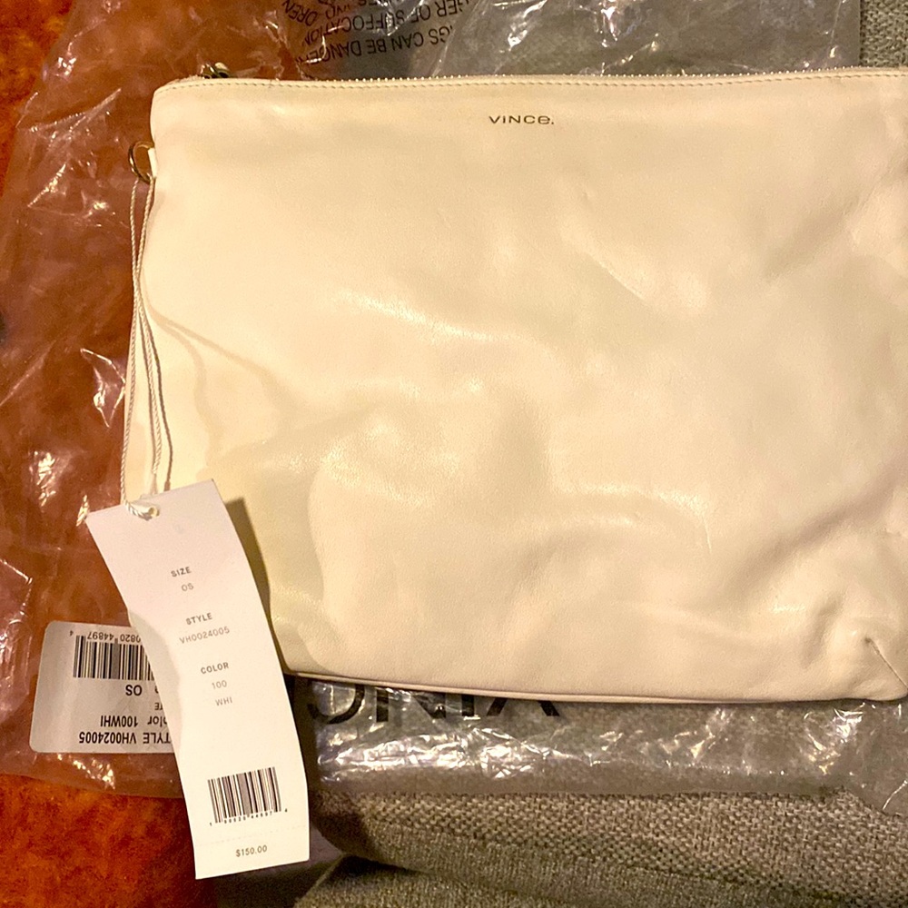 NWT Vince leather makeup/travel bag